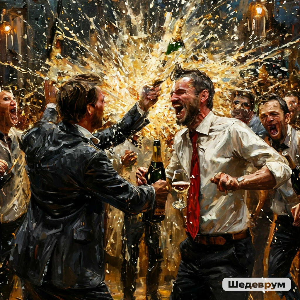 Создано ИИ (Лица стерты, краски тусклы...)