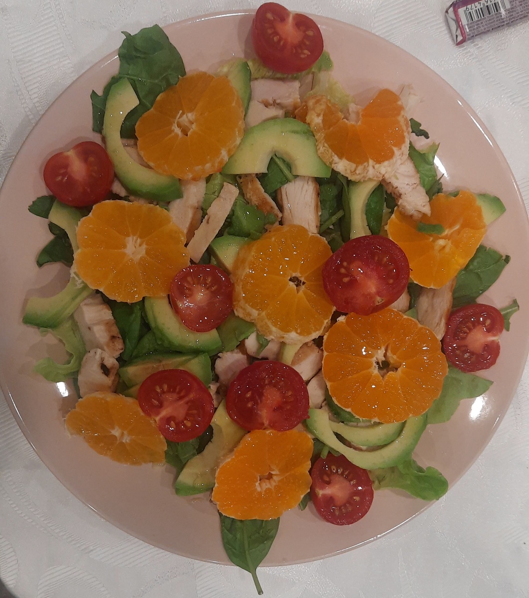 Зимний полезный салат пятиминутка.  