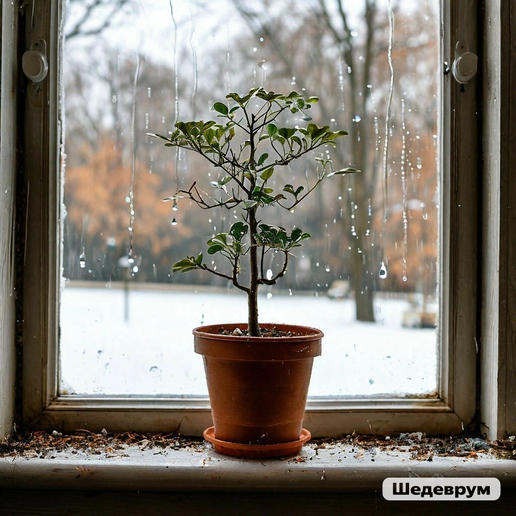 Фото сгенерировано с помощью ИИ в приложении "Шедеврум". Мне оно понравилось: даже если старые листья опали, тепло и забота помогут вырастить новые. 
