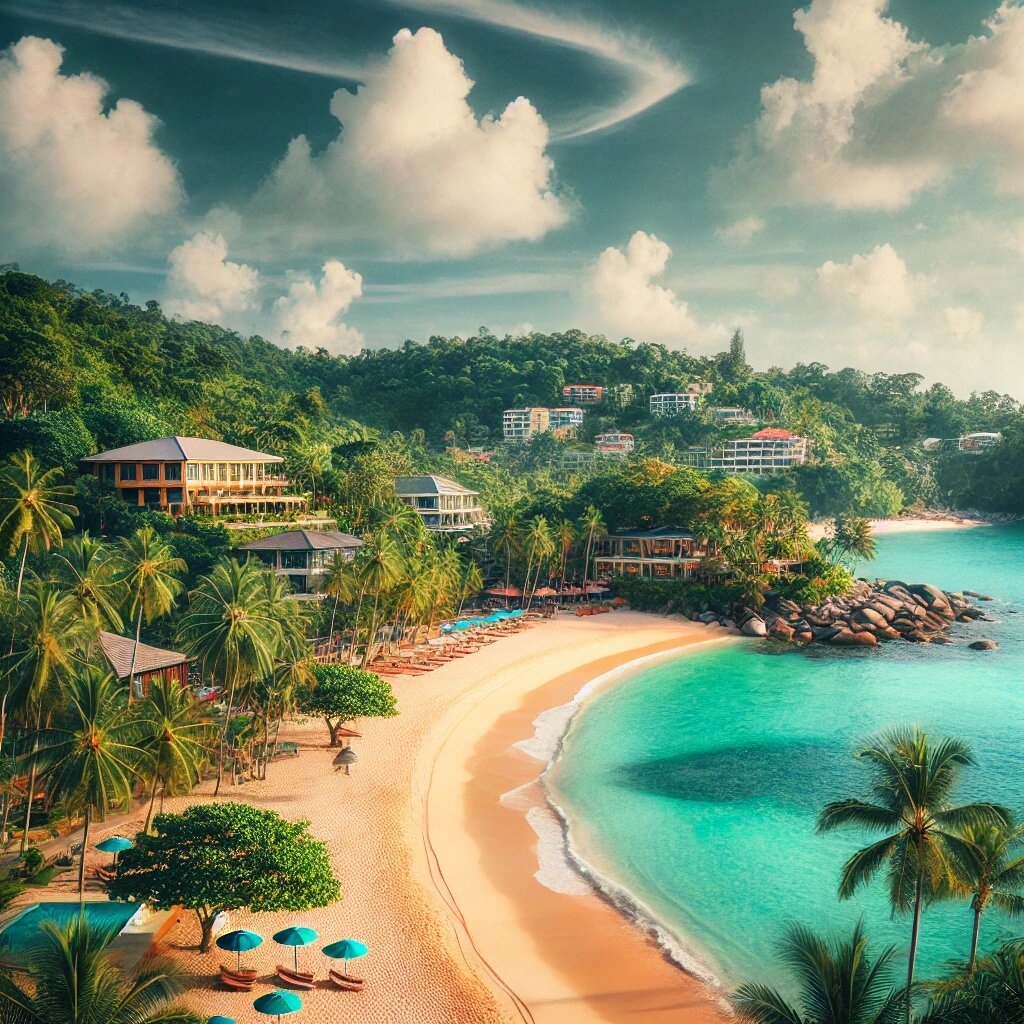 Изображение пляжа Сурин.