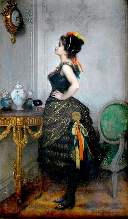 На карнавал, 1854. Частная коллекция