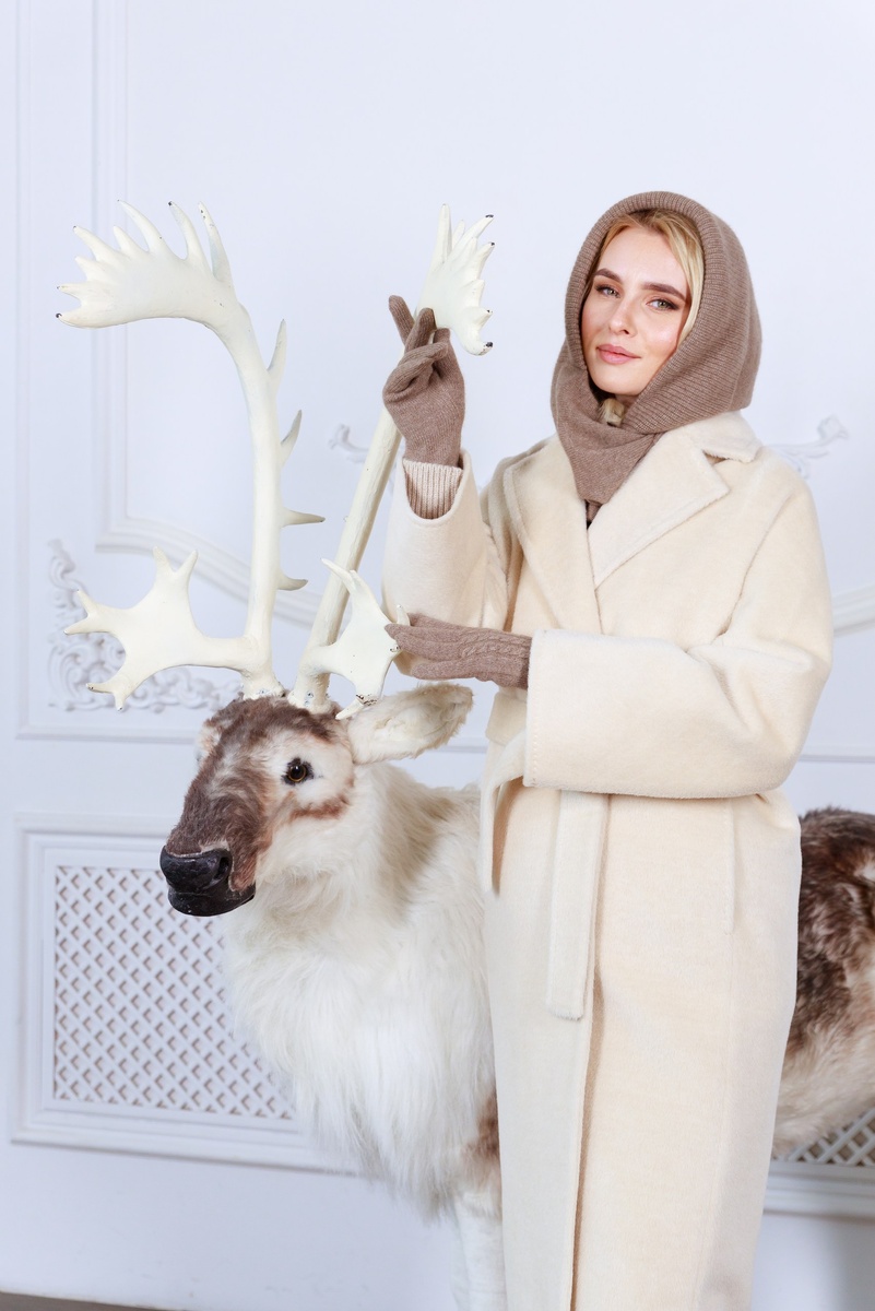 Женское пальто Стелла из беби сури альпаки от KHAN.CASHMERE