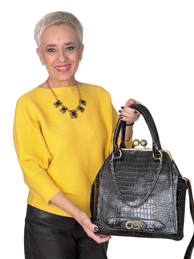 Кожаная сумка "Тиффани-58". Ателье Ирины Берзиной.  Смотри галерею.