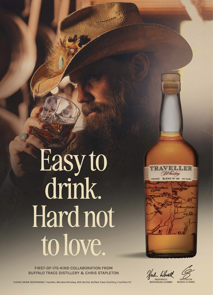 Крис Стэплтон и его совместное с “BT distillery” детище - виски “Traveller”