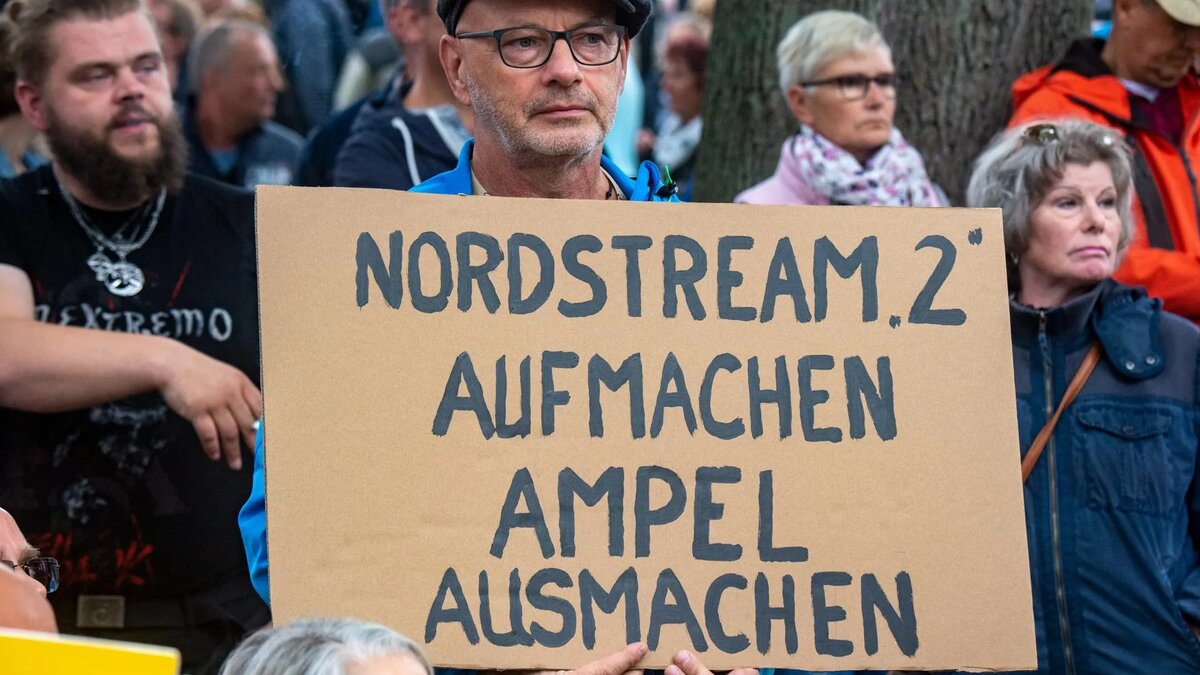 Фото: Демонстрация за запуск «Северного потока — 2» в Германии, Лубмин. Stefan Sauer/dpa/Global Look Press
