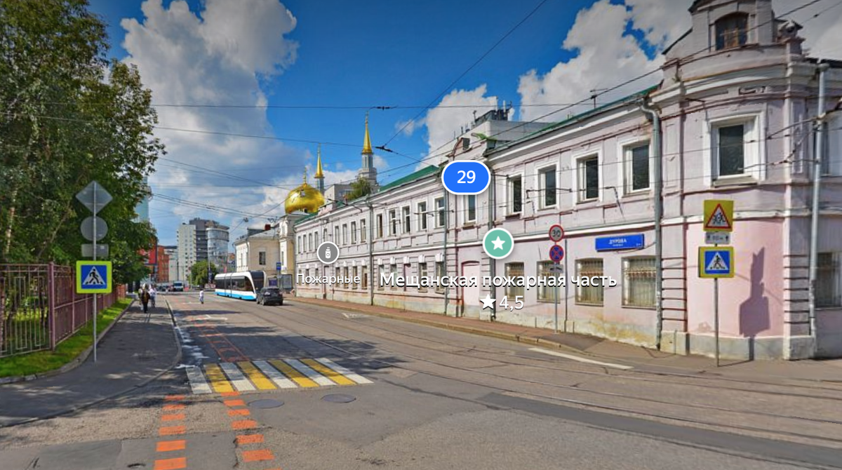 Вид с похожей точки в 2023 году. Яндекс.Панорамы.
