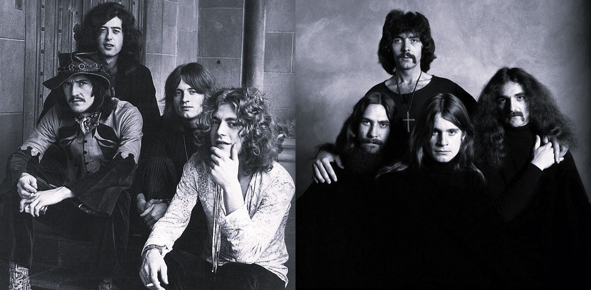 Led Zeppelin и Black Sabbath 