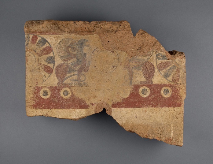 Сфинкс на фреске VI - V веков до н.э.