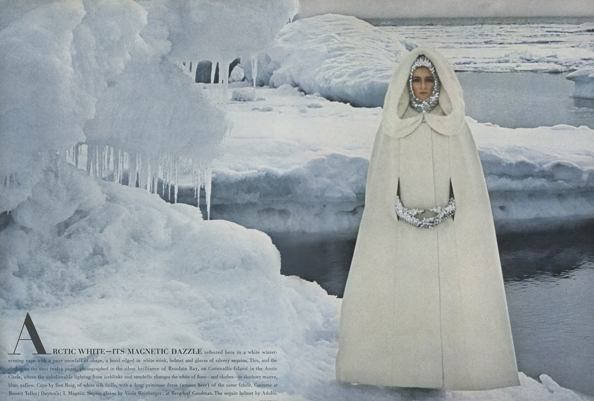 Страница журнала Vogue, ноябрь 1964 