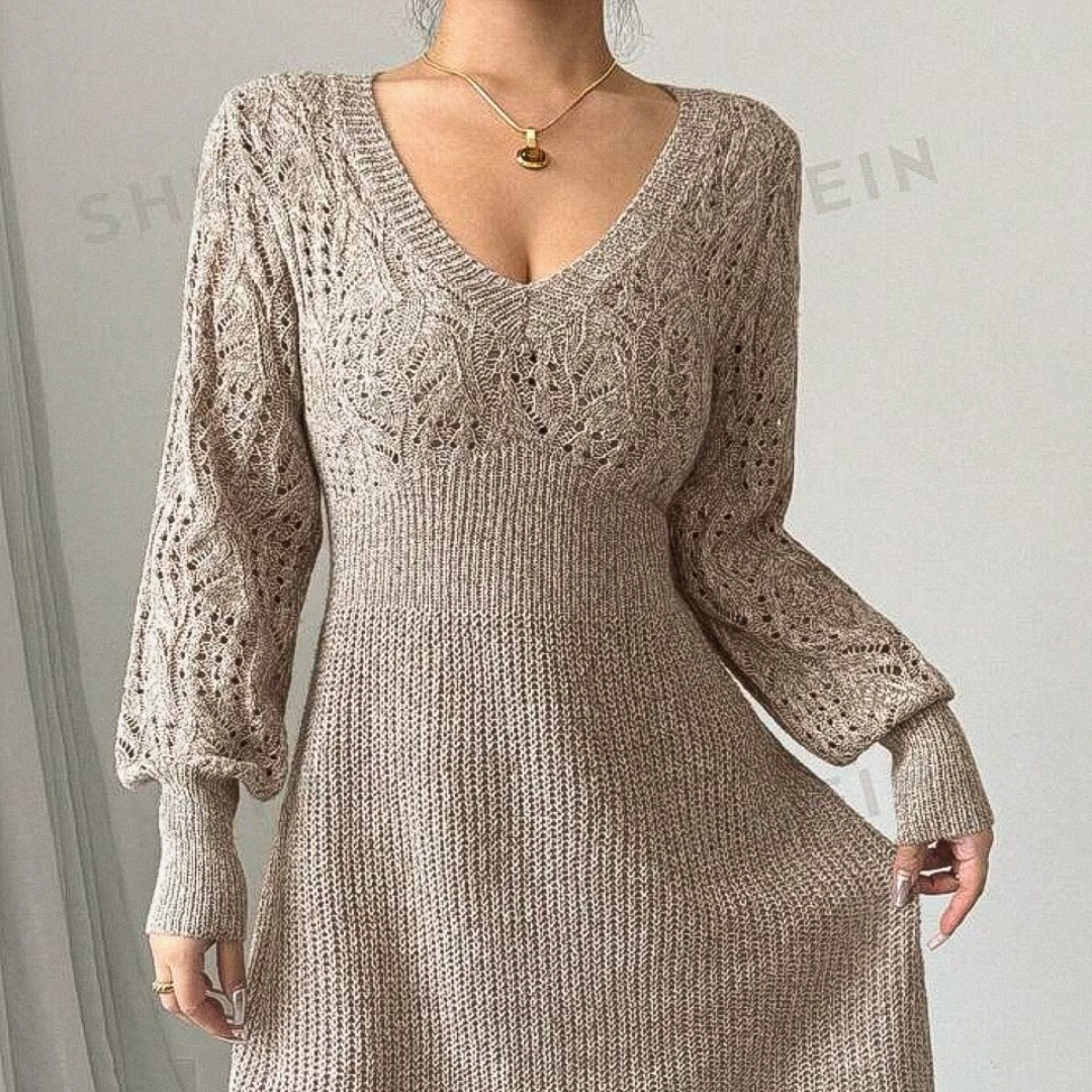 Платье с ажурным верхом