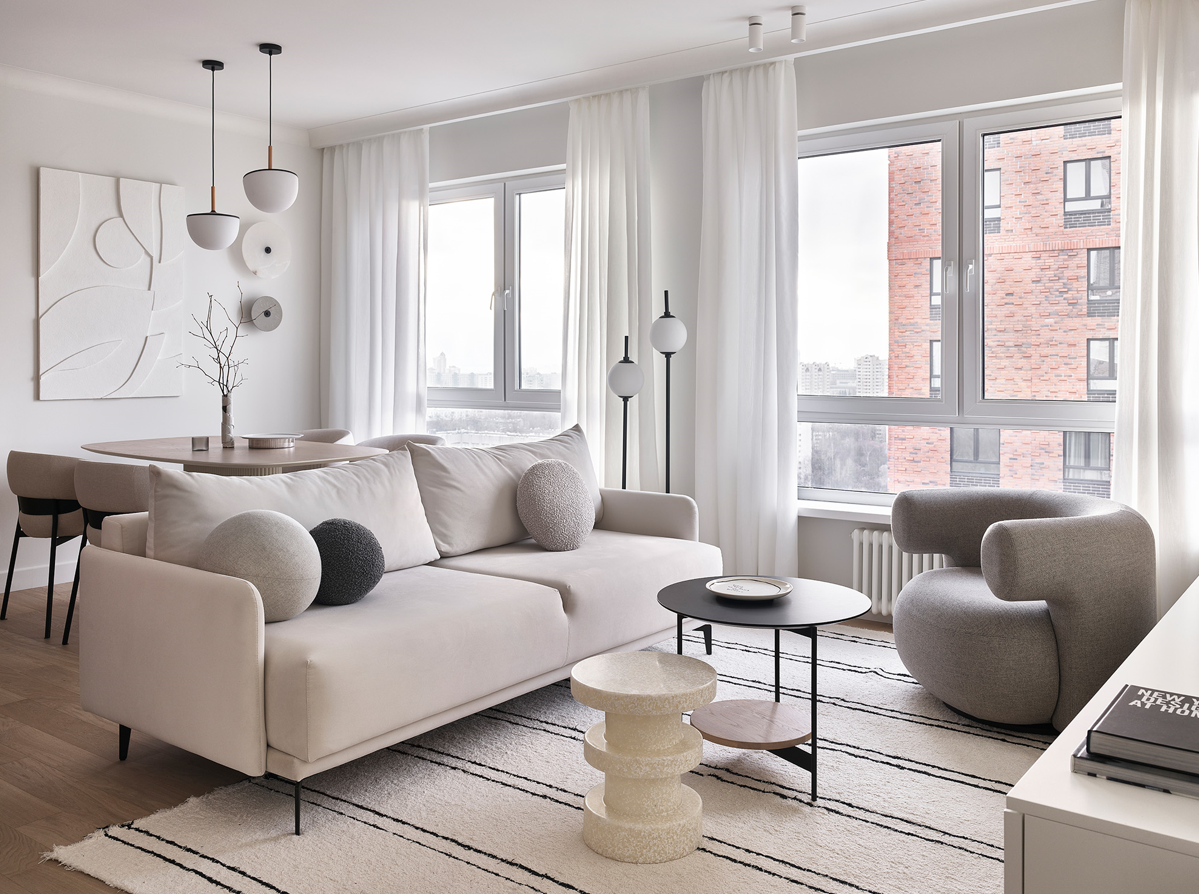 Уютная зона отдыха, где можно собираться всей семьей по вечерам или встречать гостей