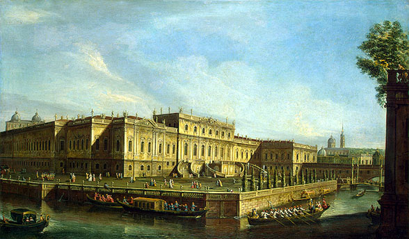 Летний дворец Елизаветы Петровны. М. И. Махаев (1756 г.).