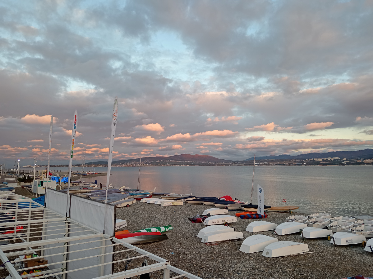 Перед восходом, Чёрное море, Яхты, Геленджик