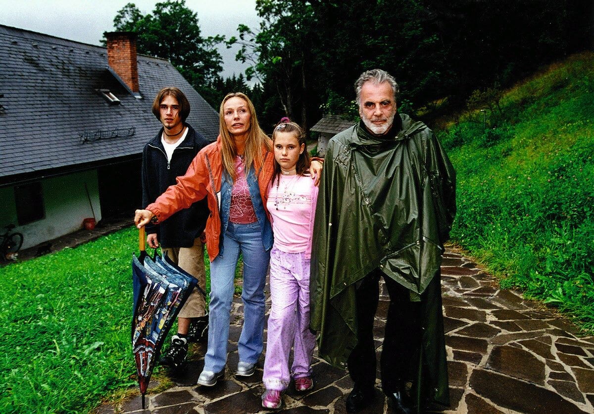 Наталья с Максимилианом Шеллом и детьми