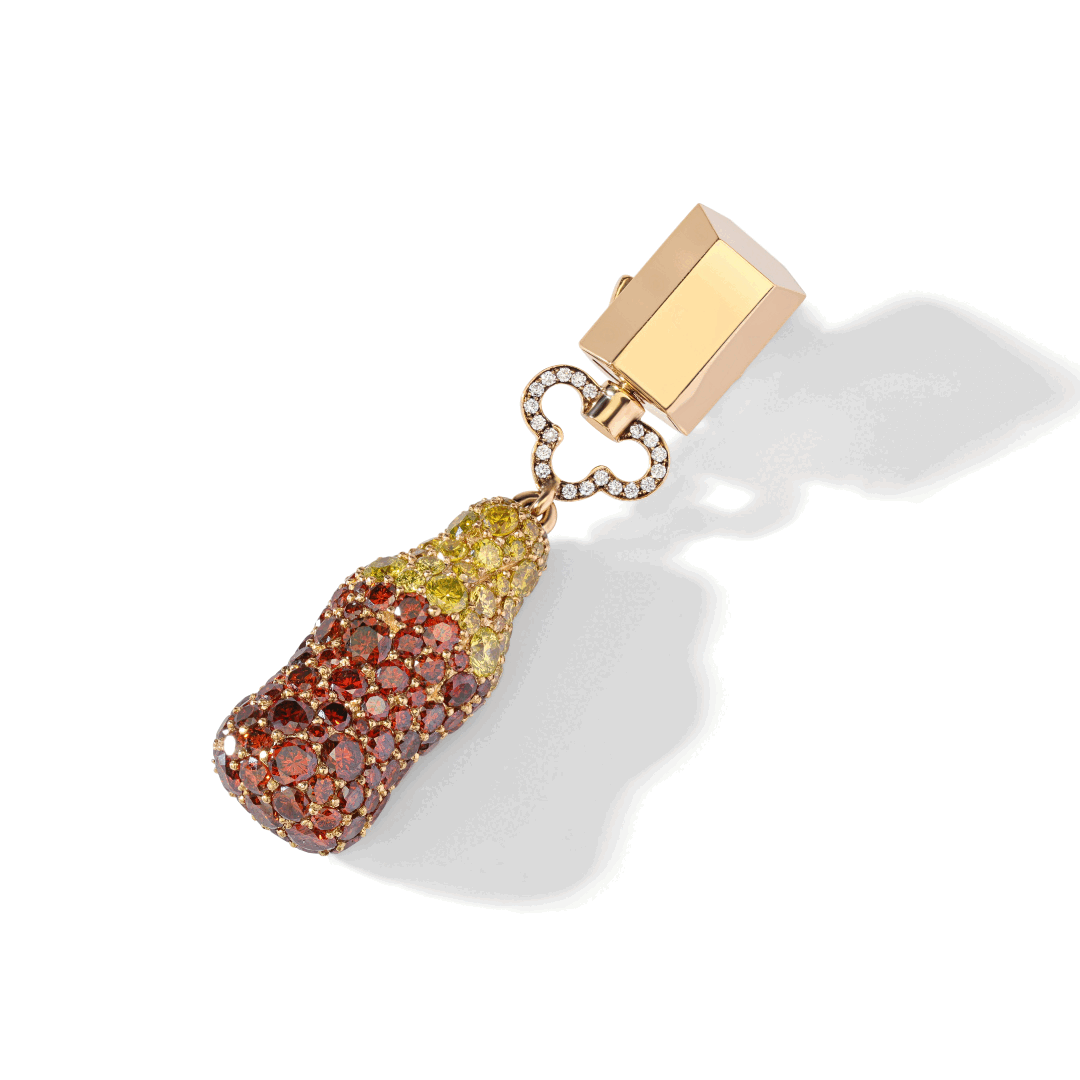 Подвеска зеленый самолетик, брошь конфета "Карамельная трость", серьги клаймберы