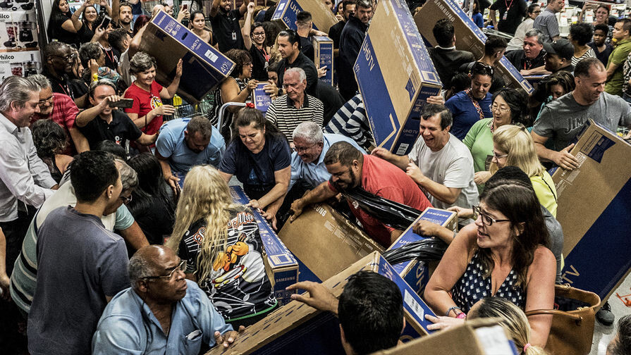 Типичная "Черная пятница" в США.  Изображение из открытых источников.