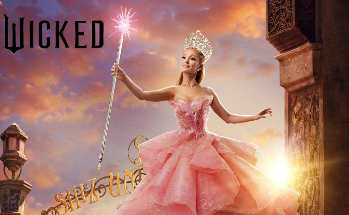 Часть постера музыкального фэнтэзи "Злая: Сказка о ведьме Запада" с Арианой Гранде