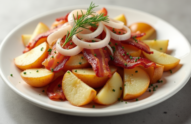 Рецепт картофеля с беконом. Вкусно ........
