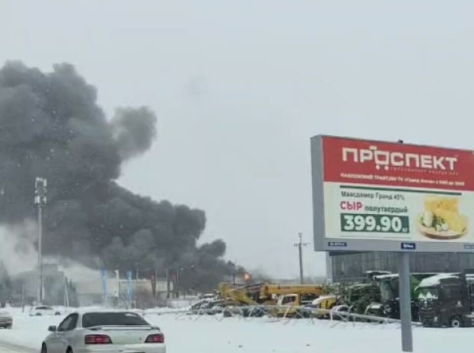    Пожар на Павловском тракте. Источник: t.me/barnaul22official