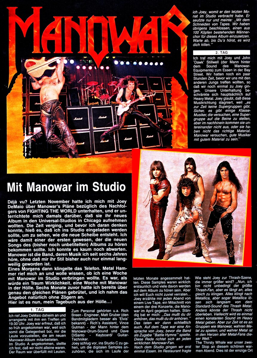 Страница журнала Metal Hammer