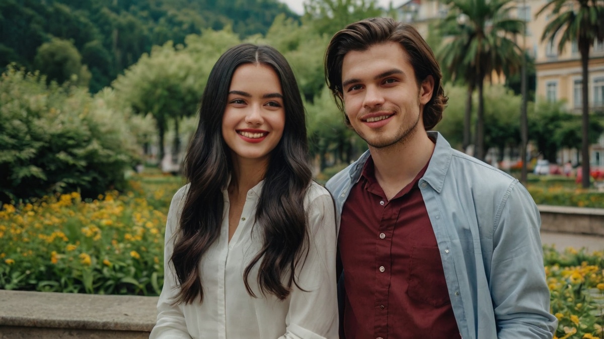 На фото Жанна и Кирилл, у которого хватает упорства. Он настойчиво добивается руки и сердца Жанны, и в этом есть что-то по-настоящему вдохновляющее. Смотрите, как он искренне старается завоевать ее любовь, несмотря на все преграды. Вопрос о том, не переоценивает ли Жанна себя, может быть вполне уместным. Иногда уверенность в себе может граничить с высокомерием, и важно помнить, что самооценка должна быть сбалансированной.