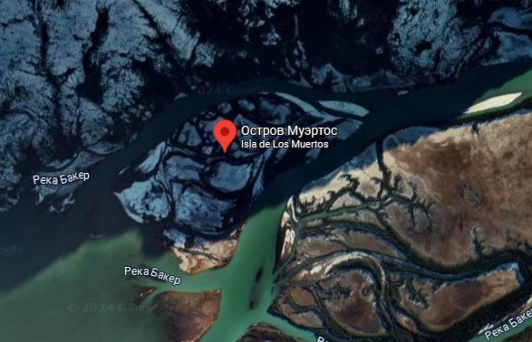 Остров на карте Гугл.