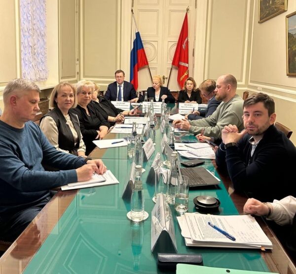 Петербургские предприниматели, депутаты и бизнес-омбудсмен на онлайн-совещании с Минпромторгом. Фото: социальные сети