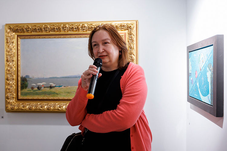    Дина Ахметова: «Башкирские художники в некотором смысле схожи с Хамзой Шариповым».   
Фото: «БИЗНЕС Online»