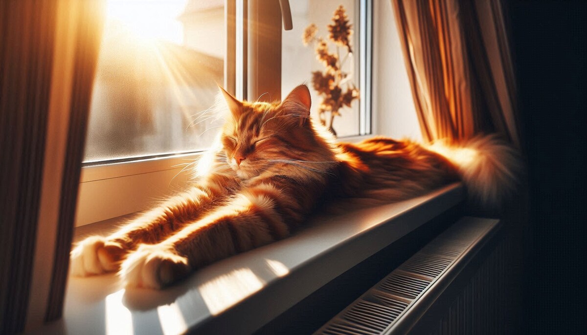 Котик проснулся и готов шкодить