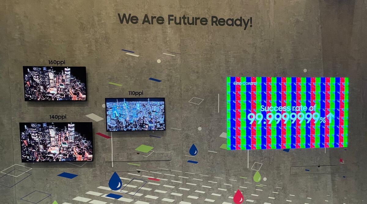 Панель Samsung Display с 160ppi для 27-дюймового 4K QD-OLED-дисплея