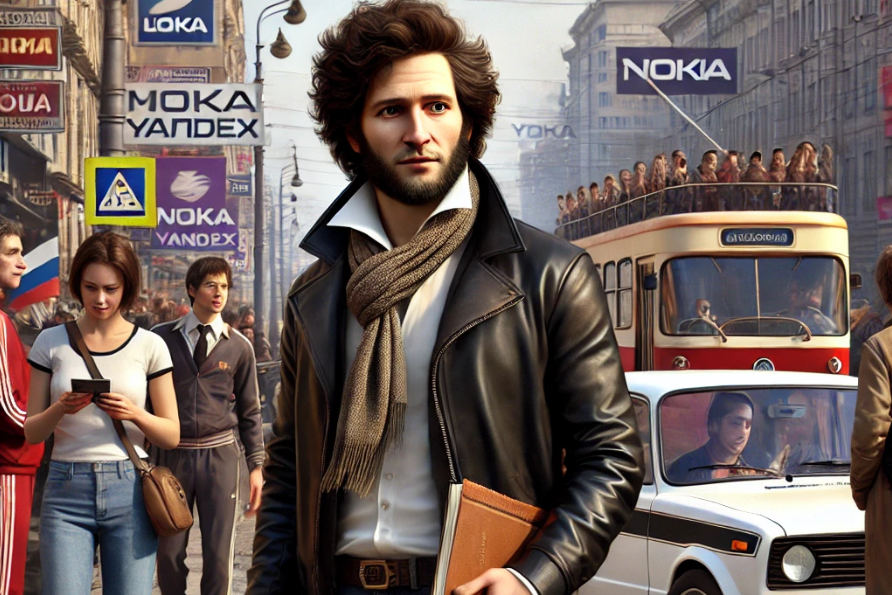     Пушкин в 2000-х! Вот как началась его жизнь и какой она была бы в XXI веке: фото ИИ