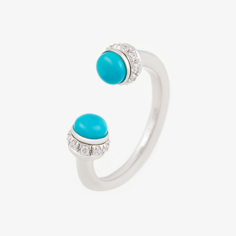 Серебряное кольцо с бирюзой и фианитами
Лора
Код: 000-361833