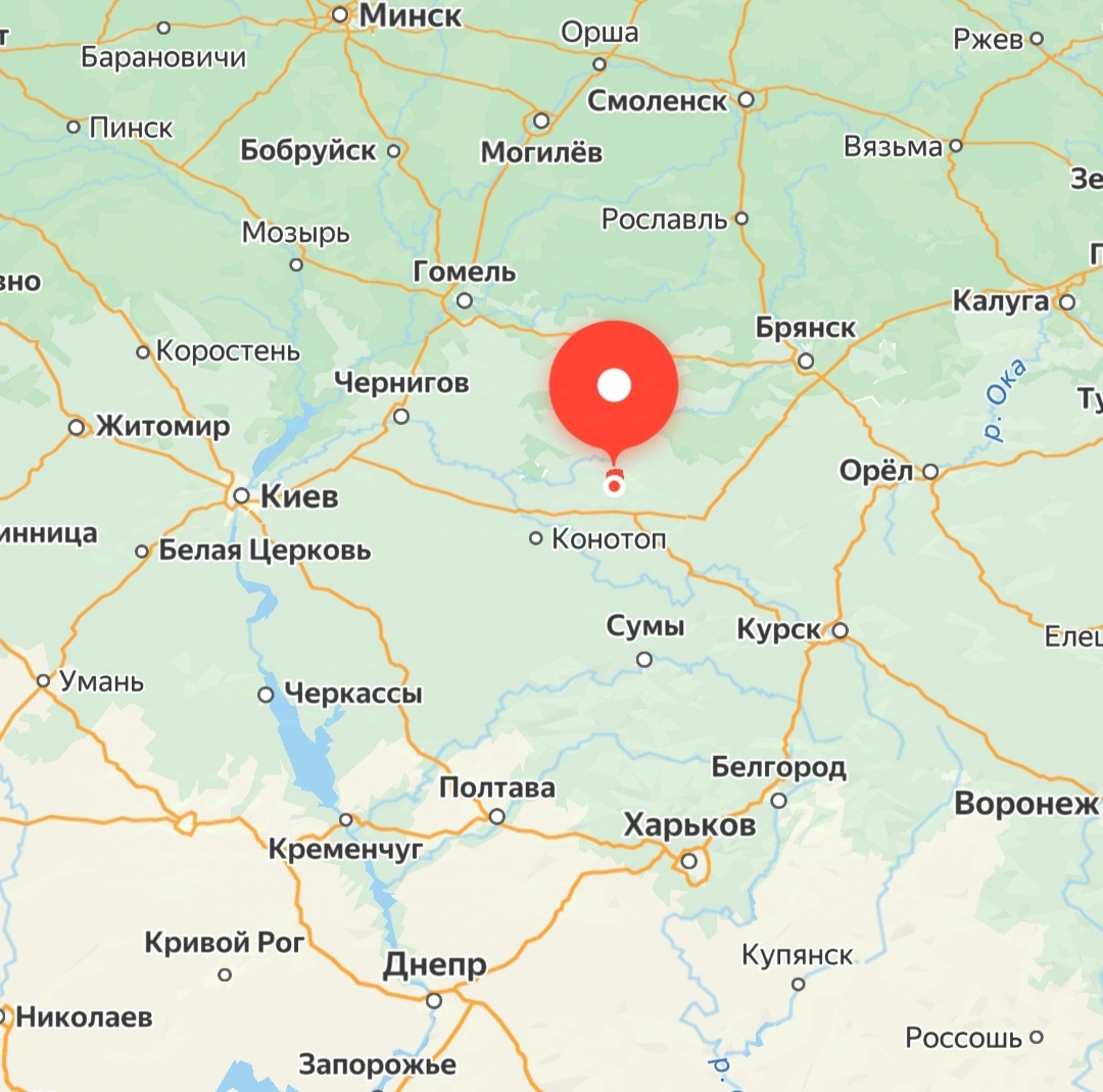 Шостка на карте 