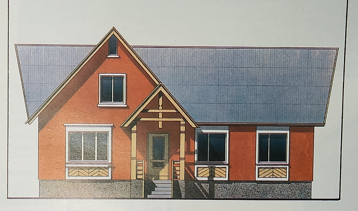 один из вариантов фасада инд.проекта на базе 135 серии