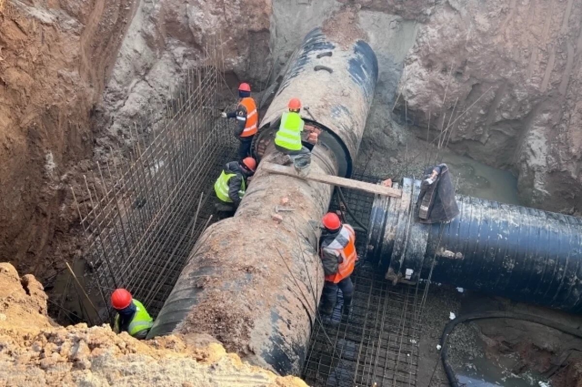    В Самаре продолжается обновление Главного Безымянского коллектора