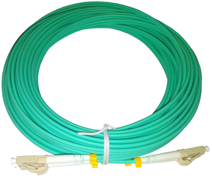 Патч-корд оптический соединительный LC-LC/UPC MM Duplex 3.0мм 50/125 OM3, 10 метров, LSZH