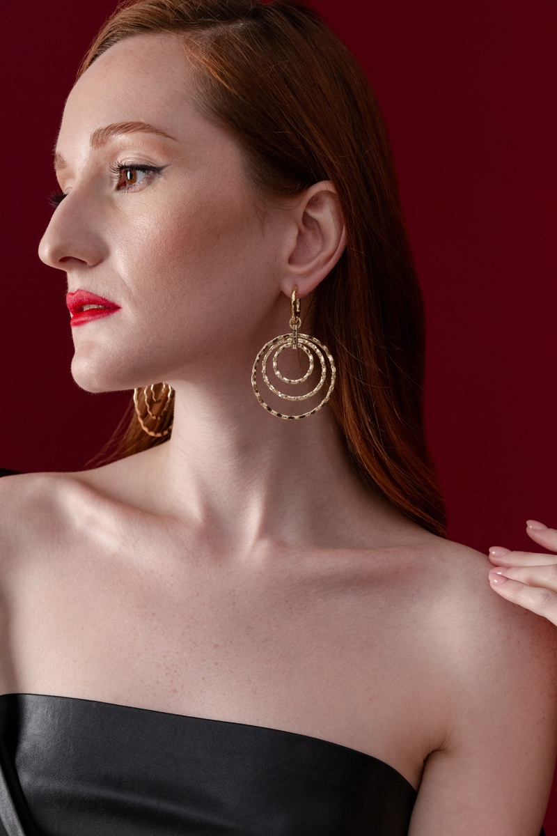 EVA RITS Серьги Moolnight rings Gold