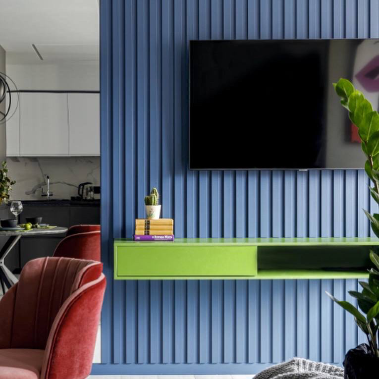 стеновая панель на ТВ зоне @algair_mebel