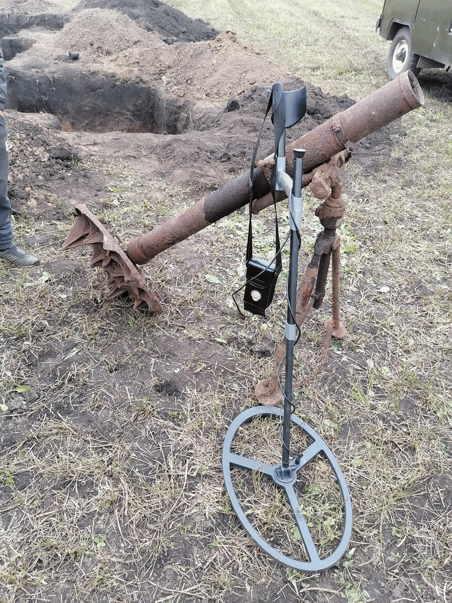 Глубинный металлоискатель Сварог Рубеж - реальный поиск по военной археологии