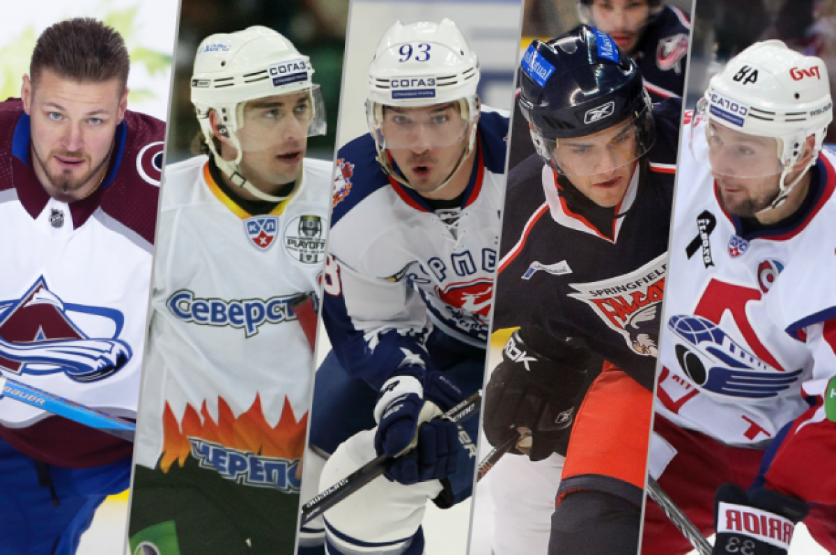 Российские хоккеисты, имевшие проблемы с алкоголем. Коллаж Aif.ru