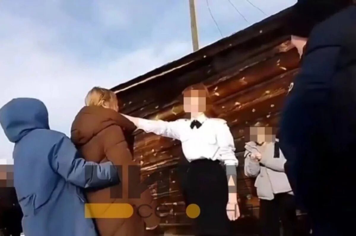    Кадр из видео инцидента