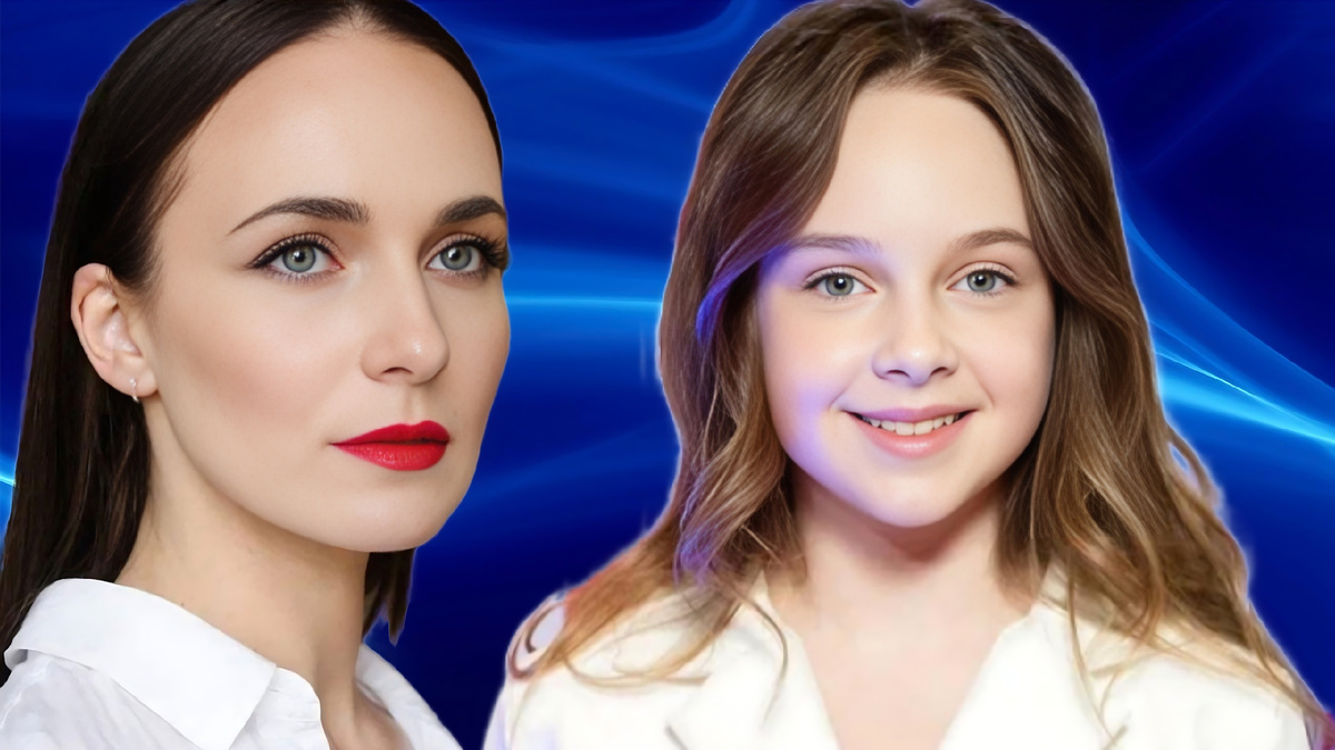 Актриса Анна Снаткина и ее дочь Вероника. Коллаж. Автор: Елена Д.