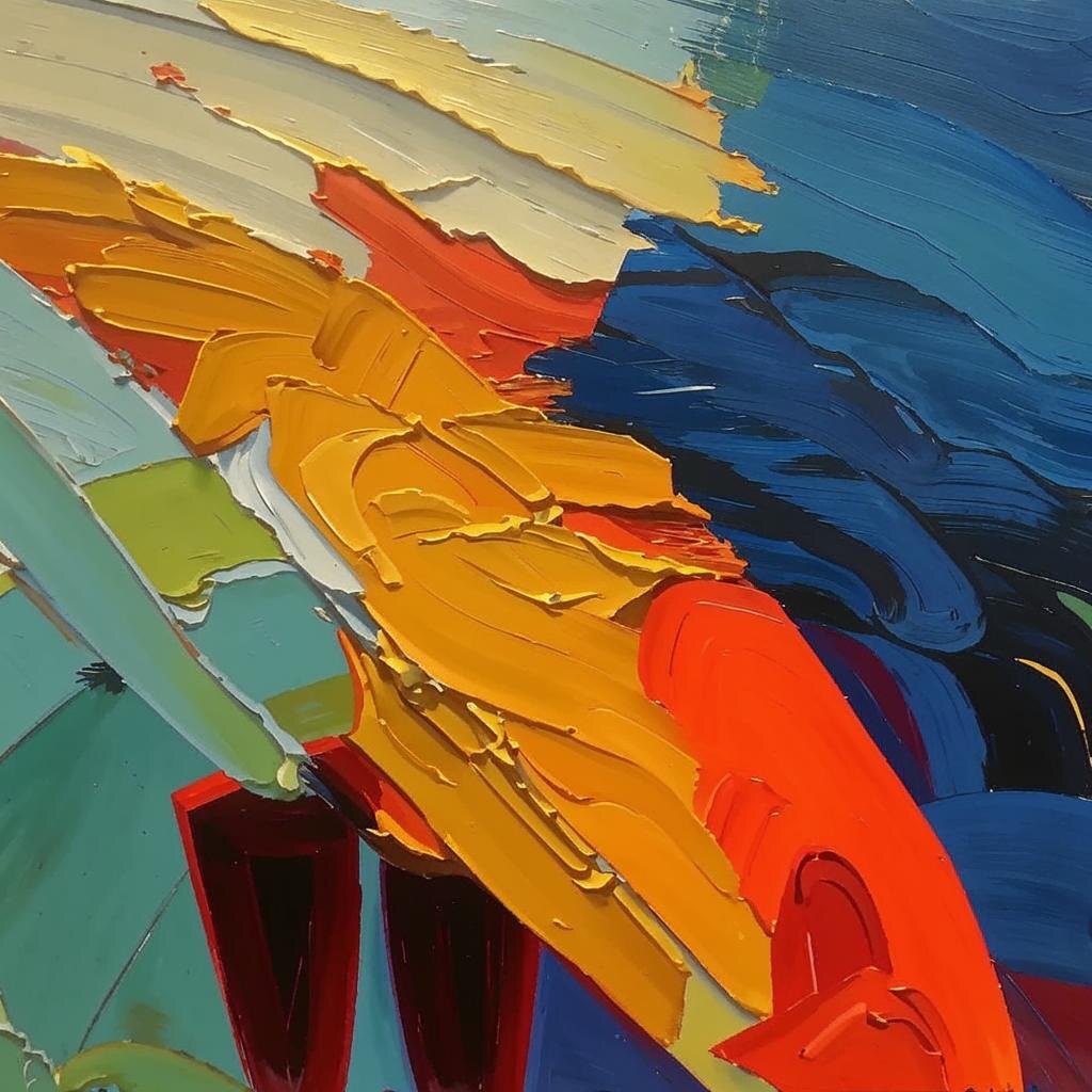 Пример живописи в технике "импасто"