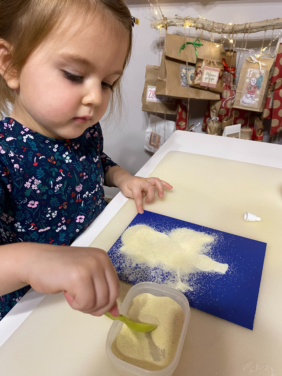 Засыпаем манной крупой