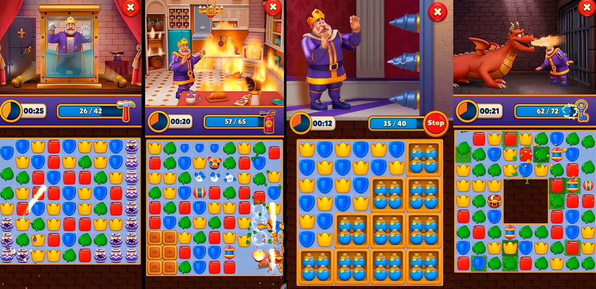 Примеры уровней из серии "Кошмар Короля"