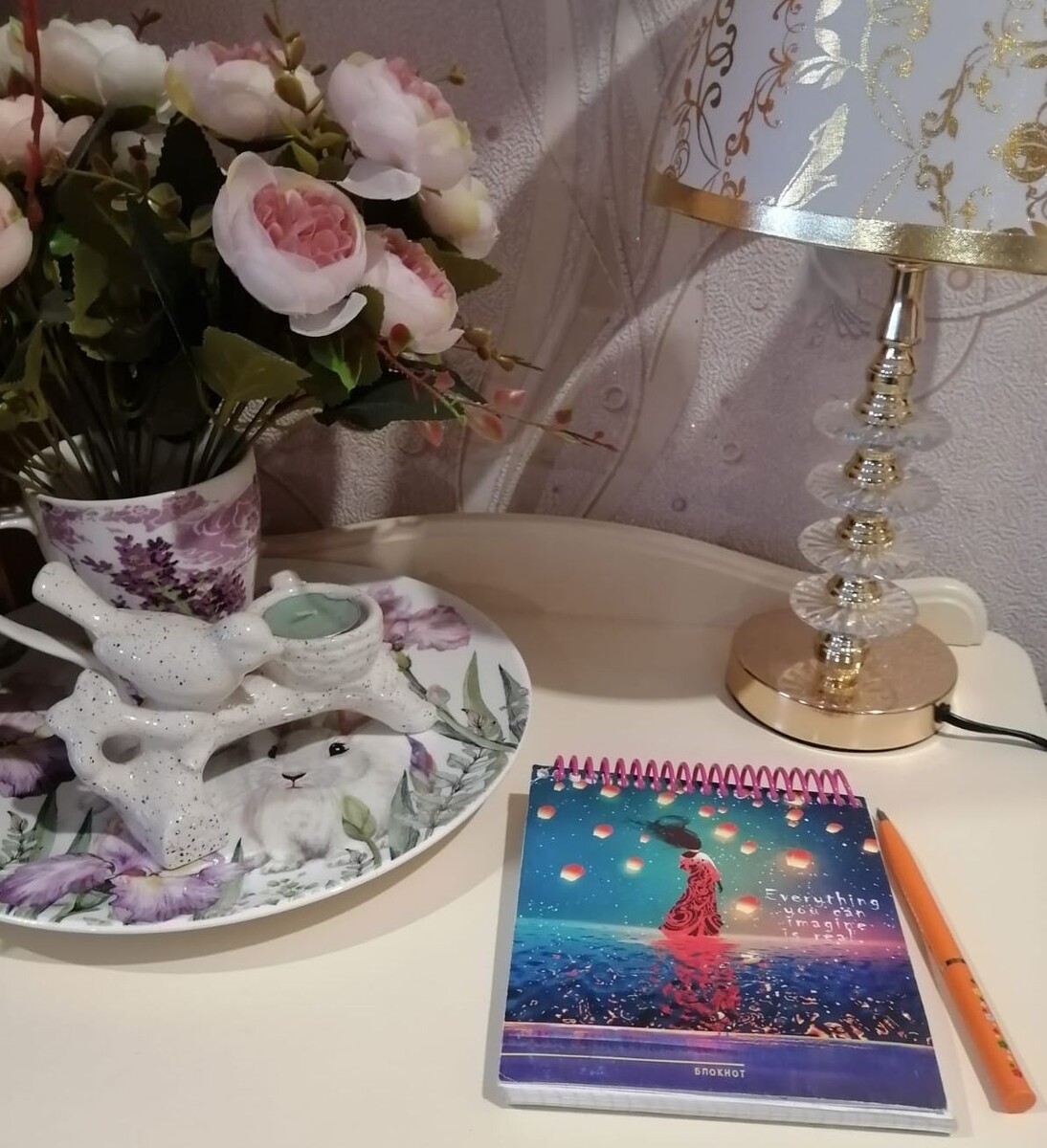 Мой блокнот для записией перед сном.