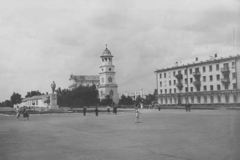 Город Бельцы Молдавской ССР в 50-е годы. 