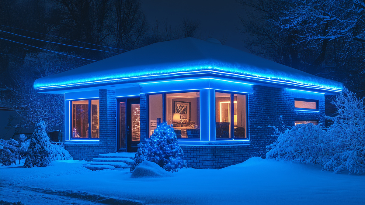 Безопасное новогоднее освещение дома и участка