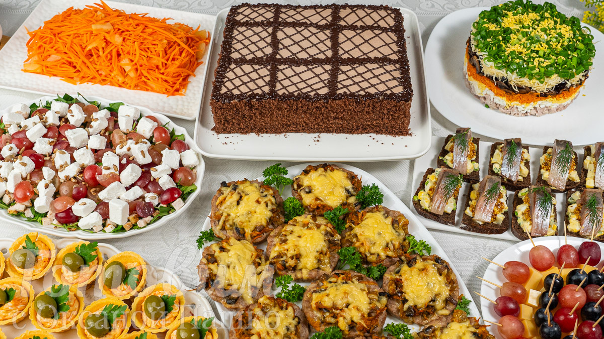Меню для праздничного стола