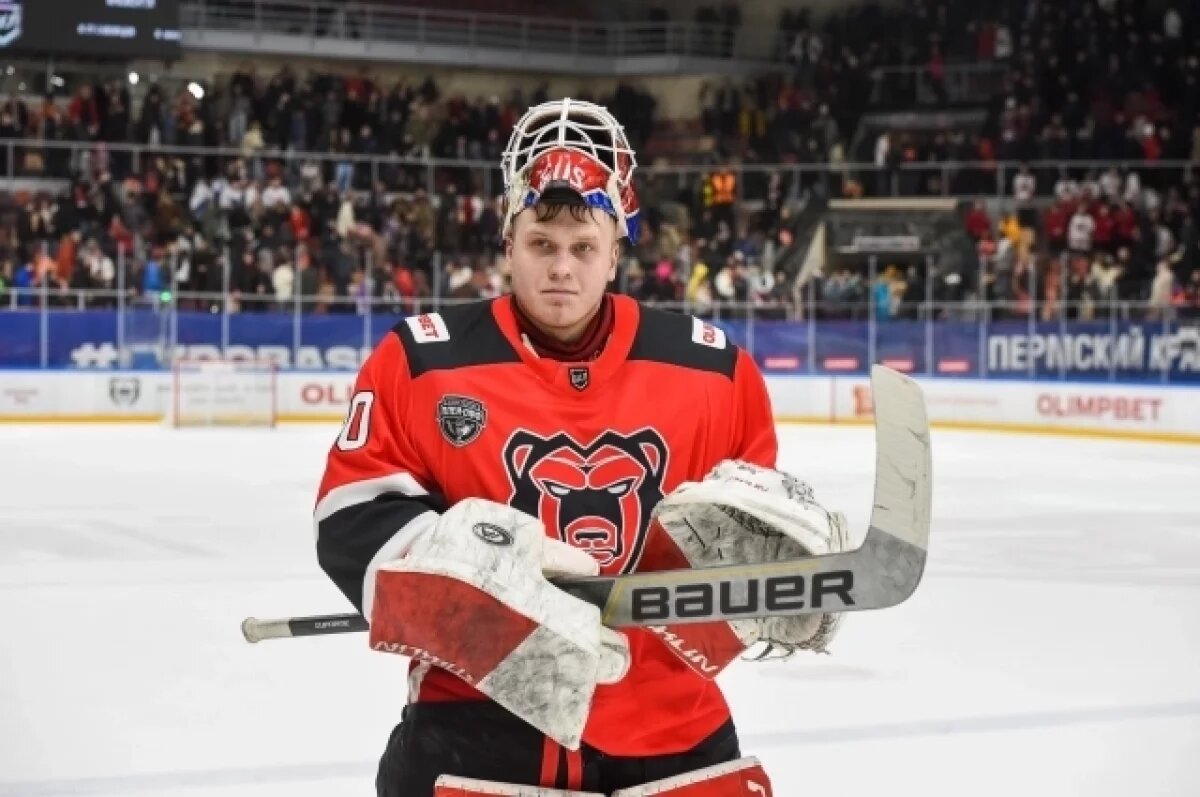    После получения ожогов 40% тела хоккеист Гуськов вернулся в «Молот»